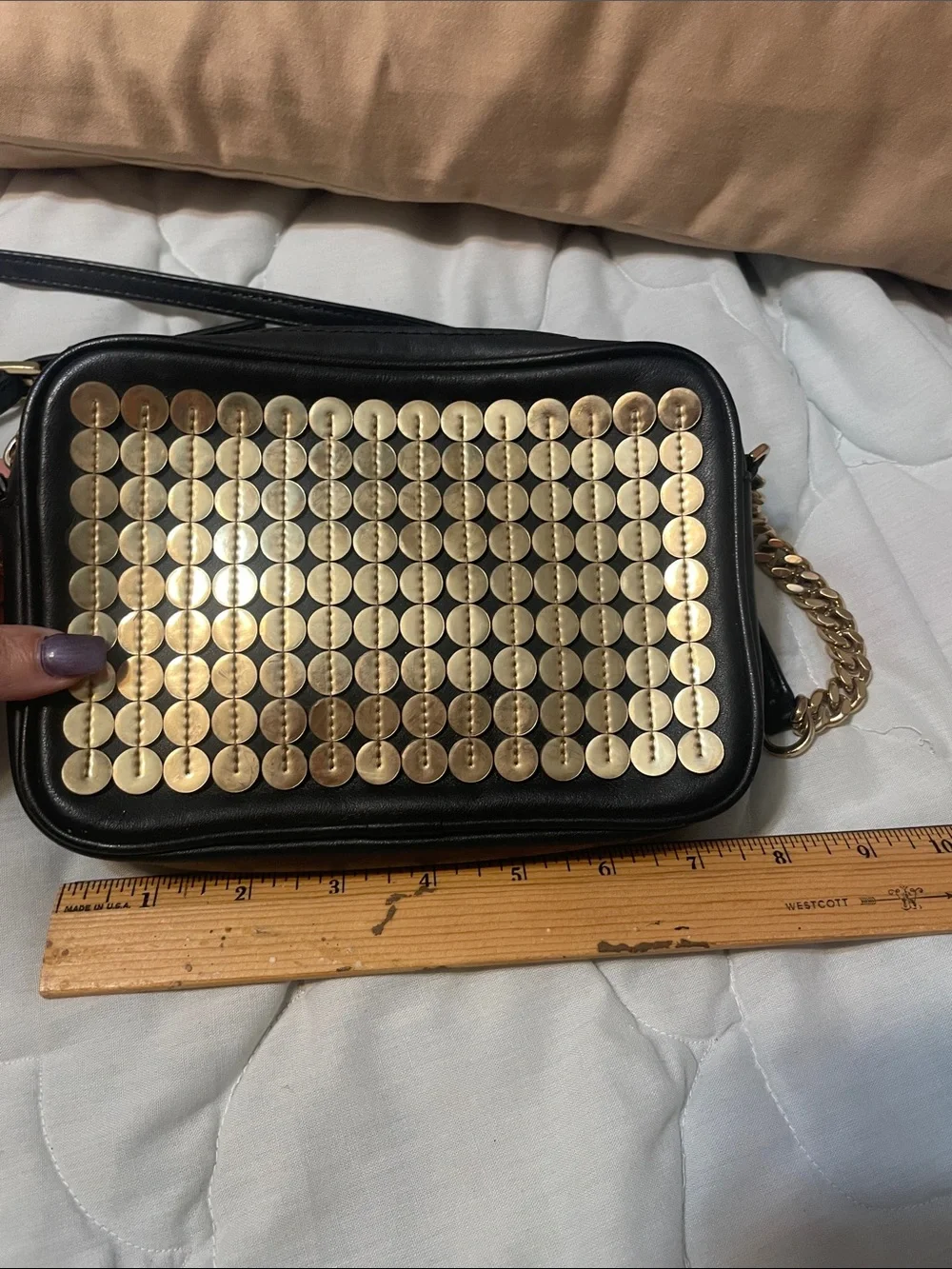 Michael Michael Kors sequins pouches/medium camera crossbody